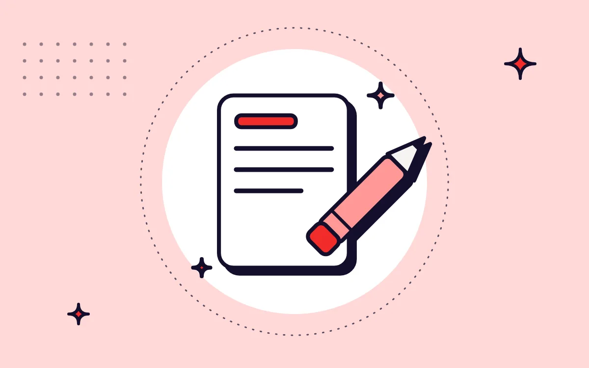 Ilustração de uma caneta, representando planejamento editorial