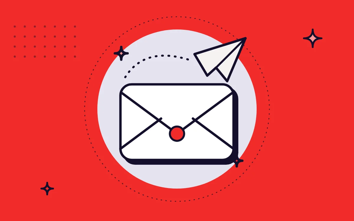 Ilustração de envelope, representando e-mail marketing