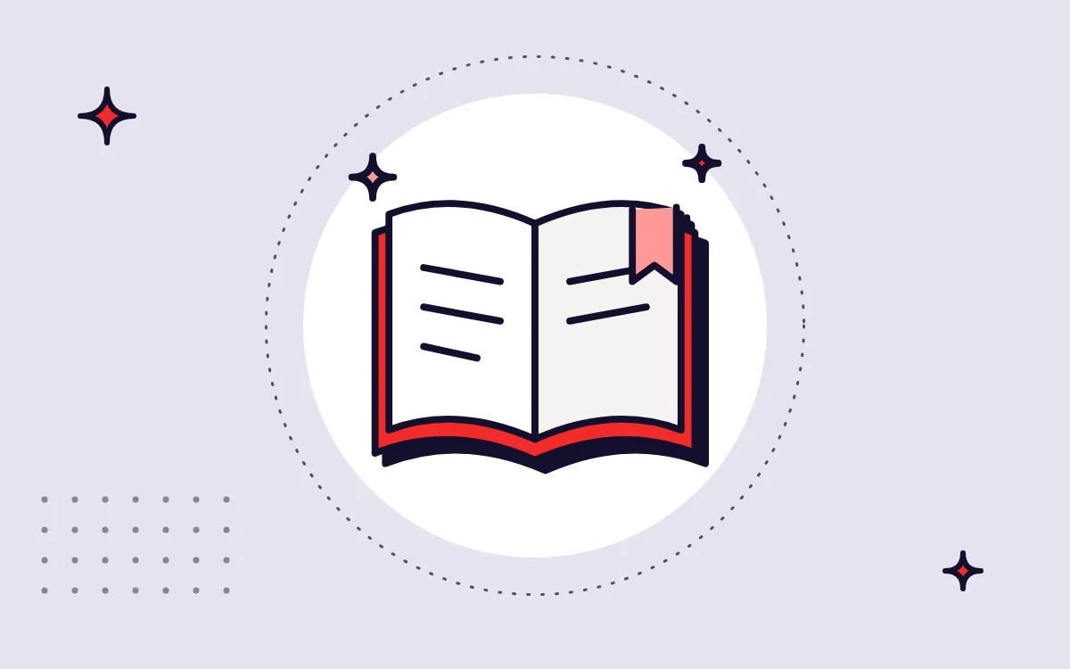 Ilustração de um livro aberto, representando um guia prático